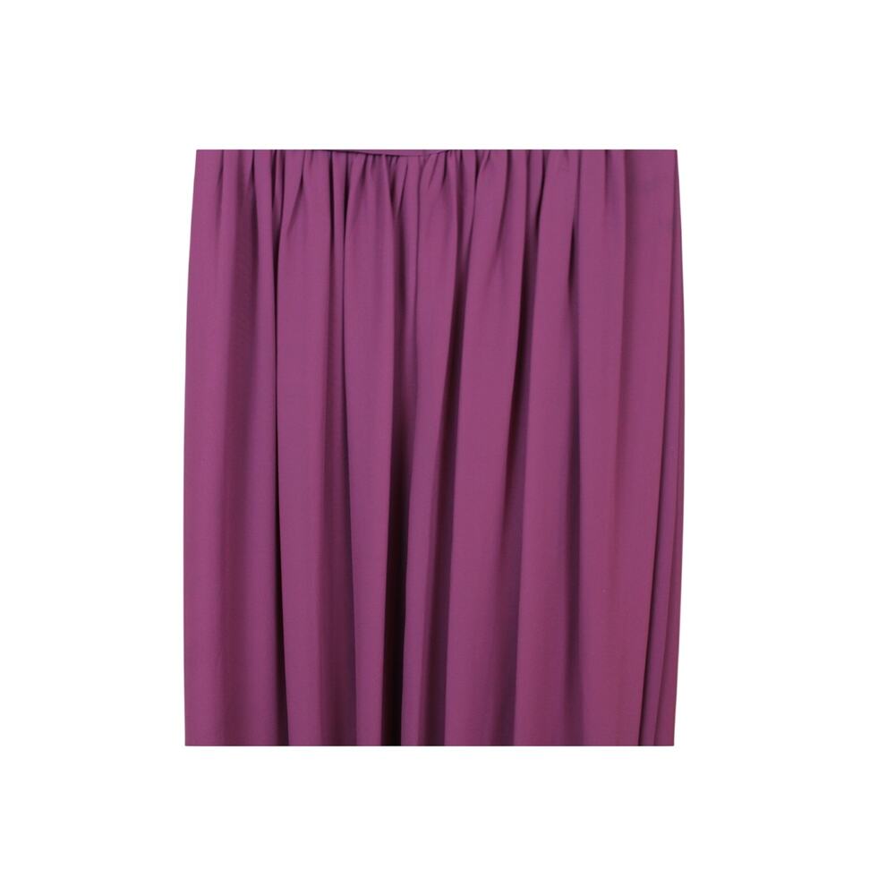 Bill Levkoff Eggplant Purple One Shoulder Bridesmaid Prom Evening Maxi Gown - Picture 7 of 10